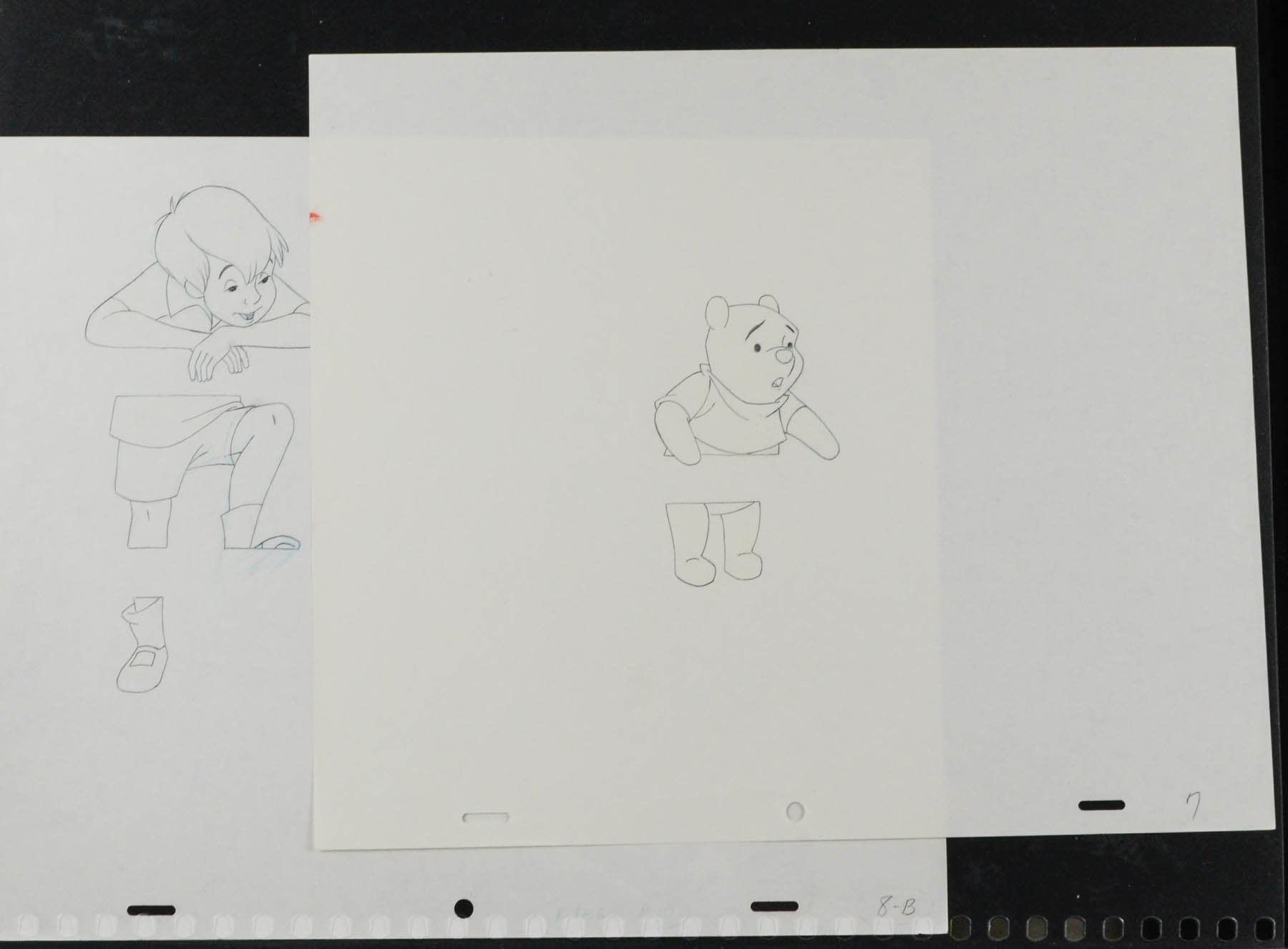 Winnie The Pooh/Christopher Robin Production Drawings (2)